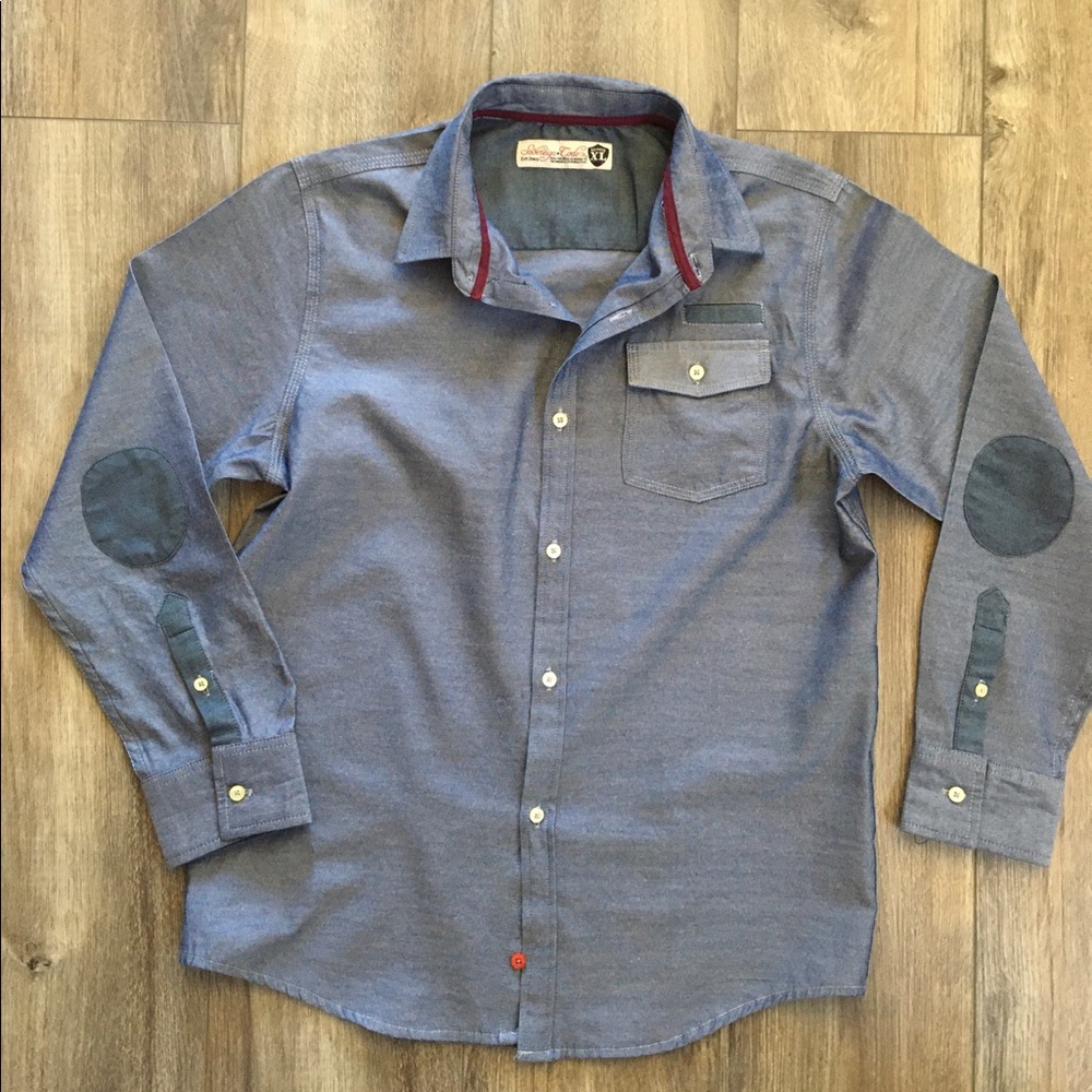 🌟Nearly New Quality Chambray Denim Button Up Shirt